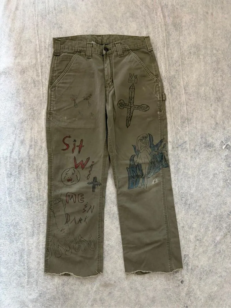 carhartt mosh green painted photo 1