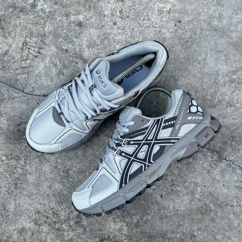 Asics Streetwear Sportswear Sneakers Pria white gray photo 1
