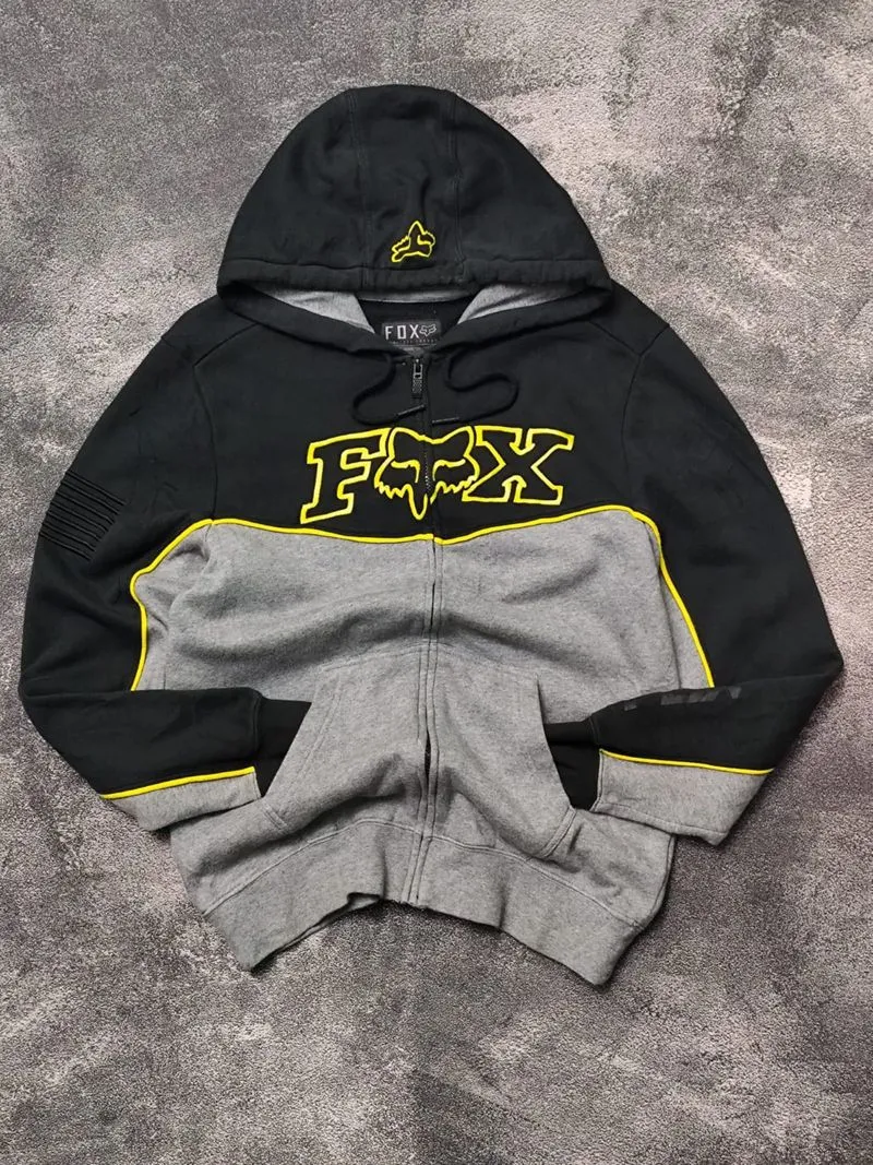 HOODIE ZIPPER FOX RACING COLOR BLOCK photo 1