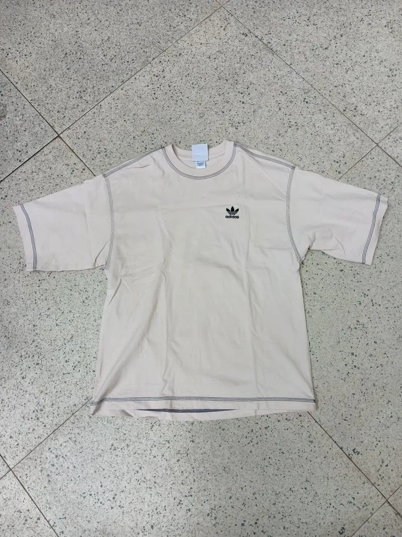 adidas White Trefoil Essentials Tee photo 1
