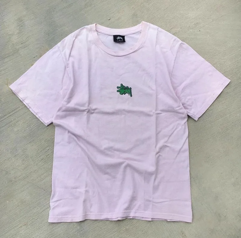 Stussy Streetwear Skater T-shirt Pria pink photo 1