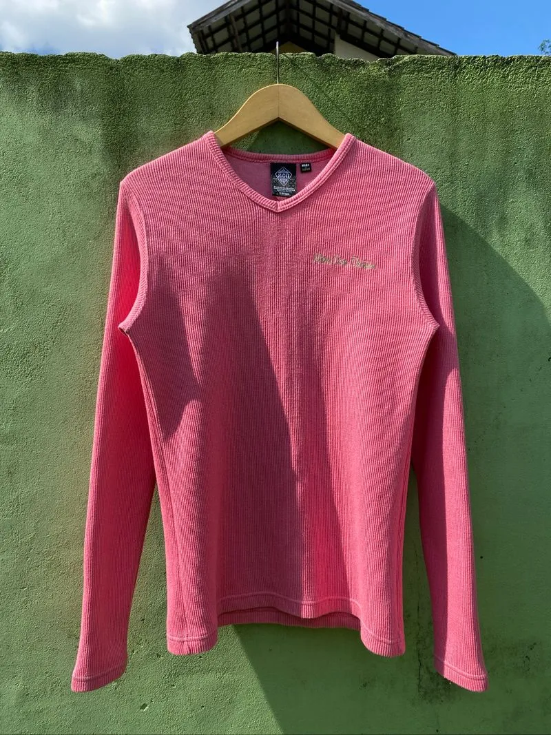 MCD Japan Pink Ribbed Embroidered Surfwear Made in Japan photo 1
