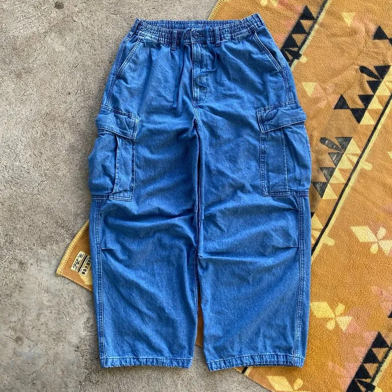 GU by Uniqlo Super Wide Cargo Denim Pans  photo 1
