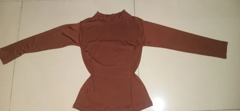 manset atasan spandek cewe kerah tinggi  photo 1