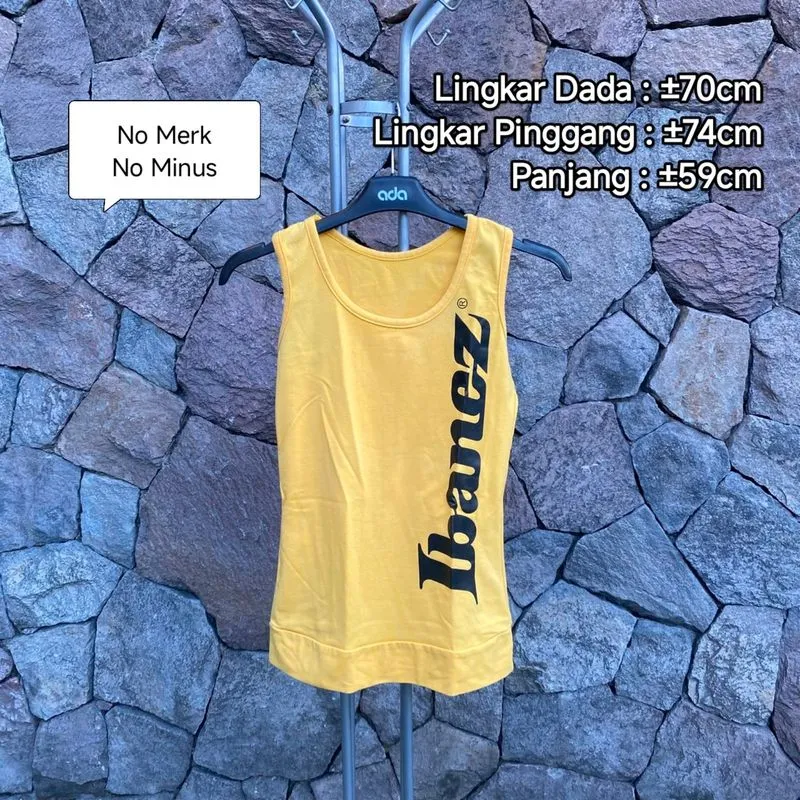 Preloved (Personal Used) Top Kuning Tanpa Lengan photo 1
