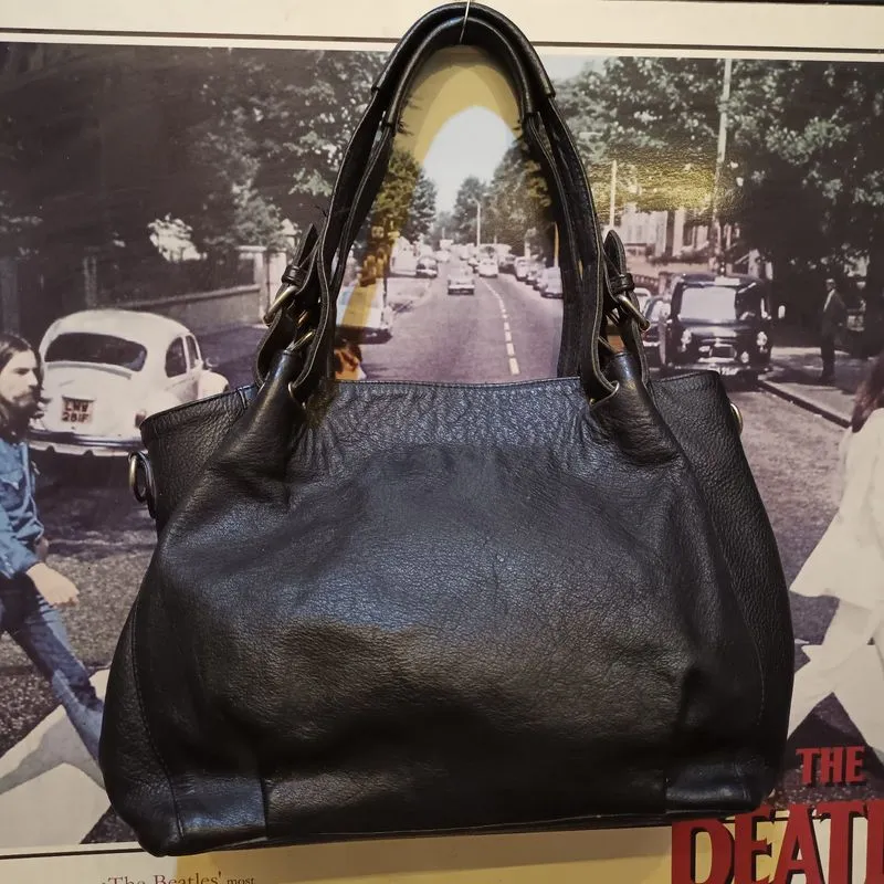 Satchel Bag Pebbled Leather Elegant photo 1