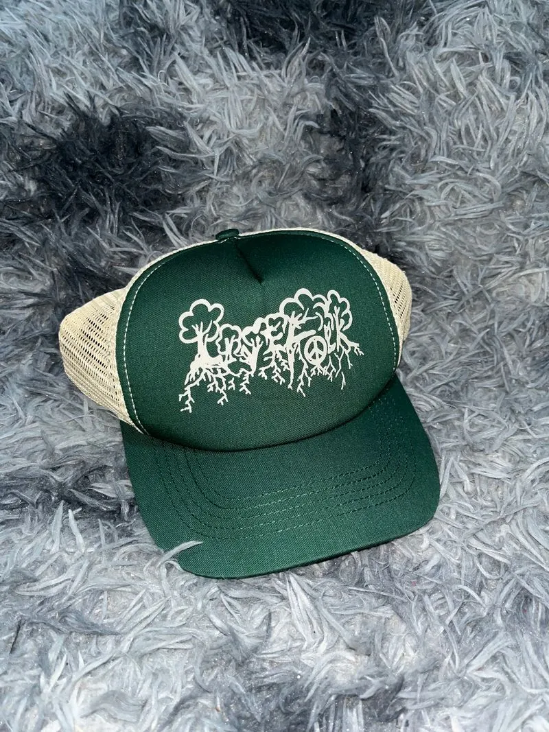 Streetwear Casual Hat Pria green khaki photo 1