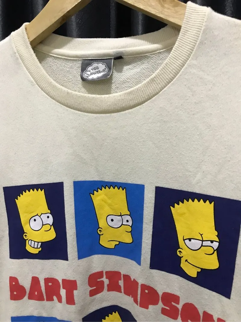  THE SIMPSONS Bart Simpson Crewneck | Cream photo 1