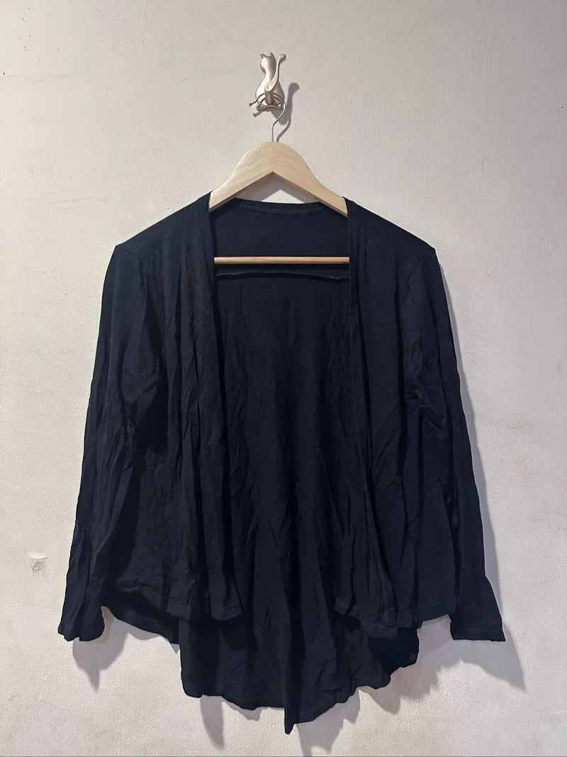 Cardigan outer flare black photo 1