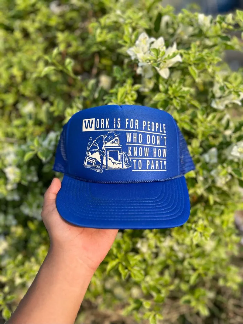 Vintage Hat Pria blue photo 1