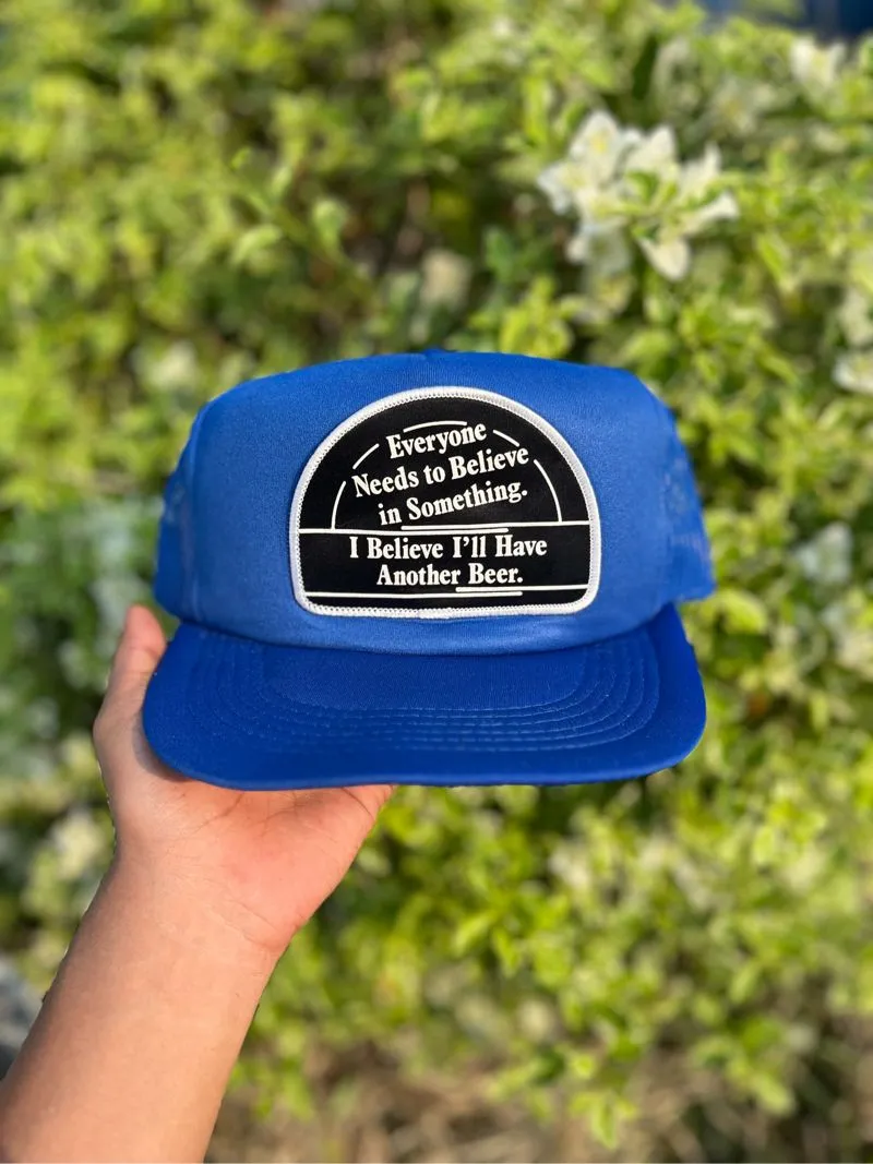Vintage Hat Pria blue photo 1