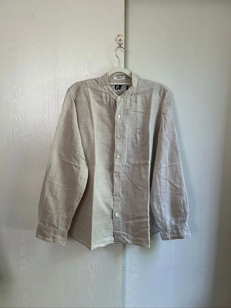 Kemeja Shanghai Linen Engineered Garments natural photo 1