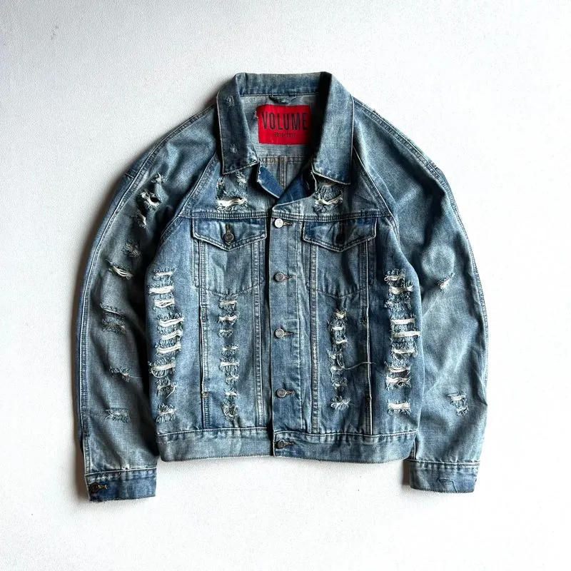 Ripped Denim Jacket by Volume Korea photo 1