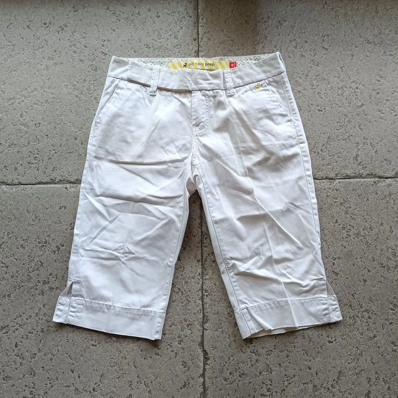 White Low Rise Pants photo 1