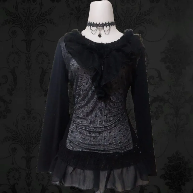 Gothic Lolita Ruffle Blouse photo 1