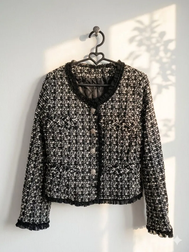 BLAZER TWEED WANITA PARI PURNA || JEPANG photo 1