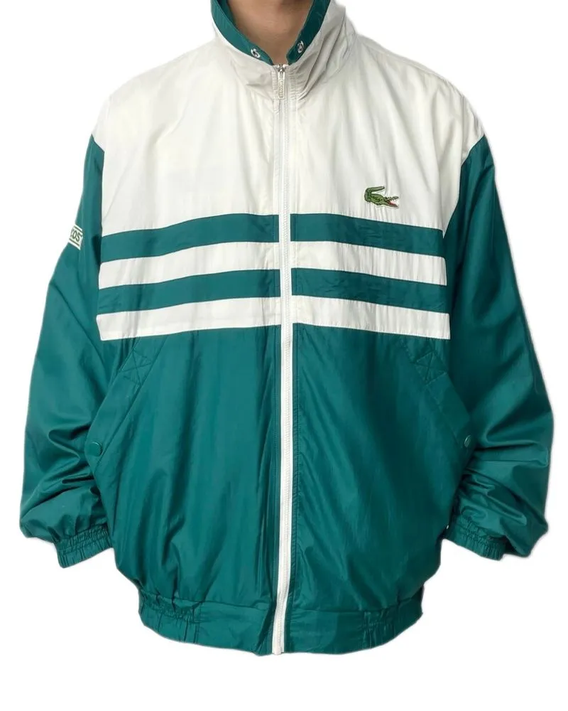 Lacoste Gorpcore Sportswear Track jacket Pria white green photo 1