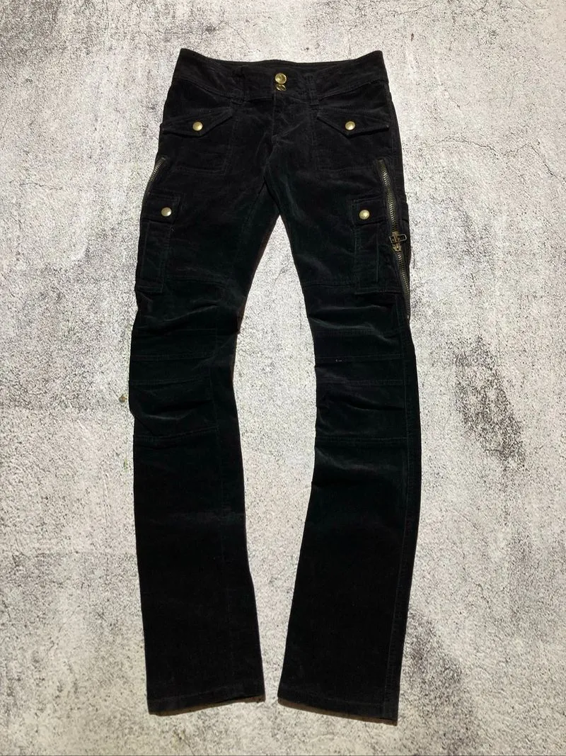 2000s Manies Corduroy Anarchy Punk Vkei Lgb Style Pants photo 1
