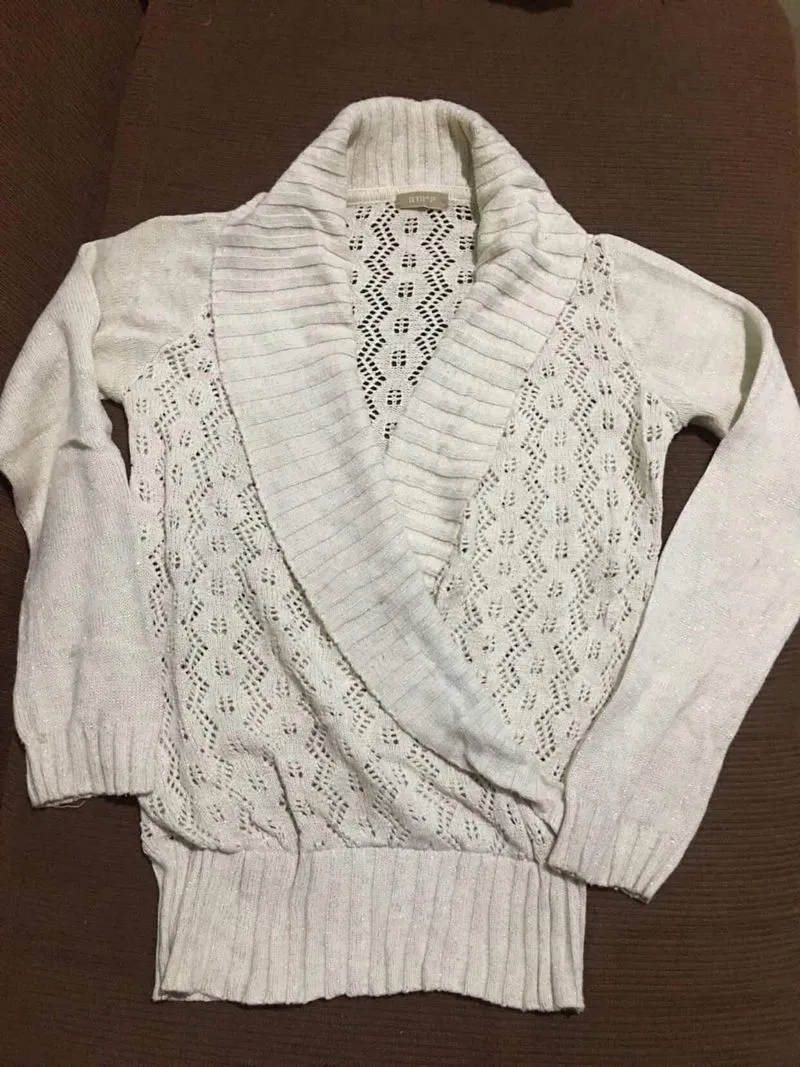 Outer/Cardigan Rajut Broken White photo 1