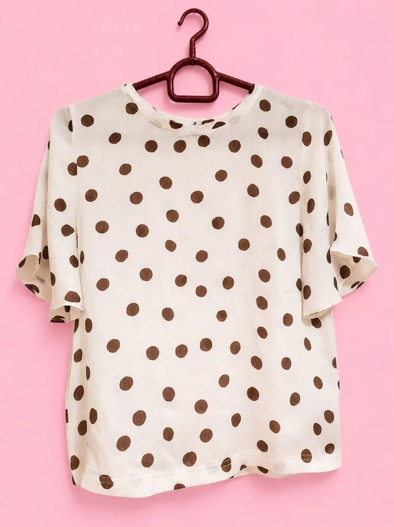 Mango MNG Polkadot Print Blouse photo 1