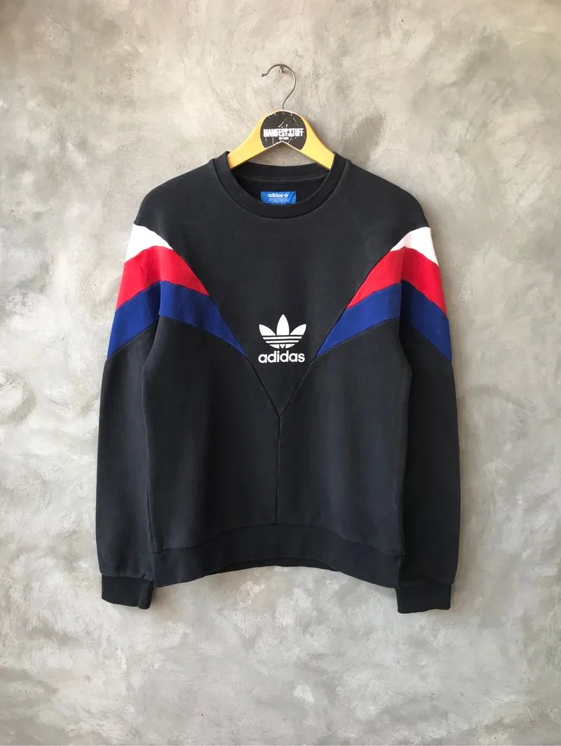 Adidas neva crewneck center logo trefoil photo 1