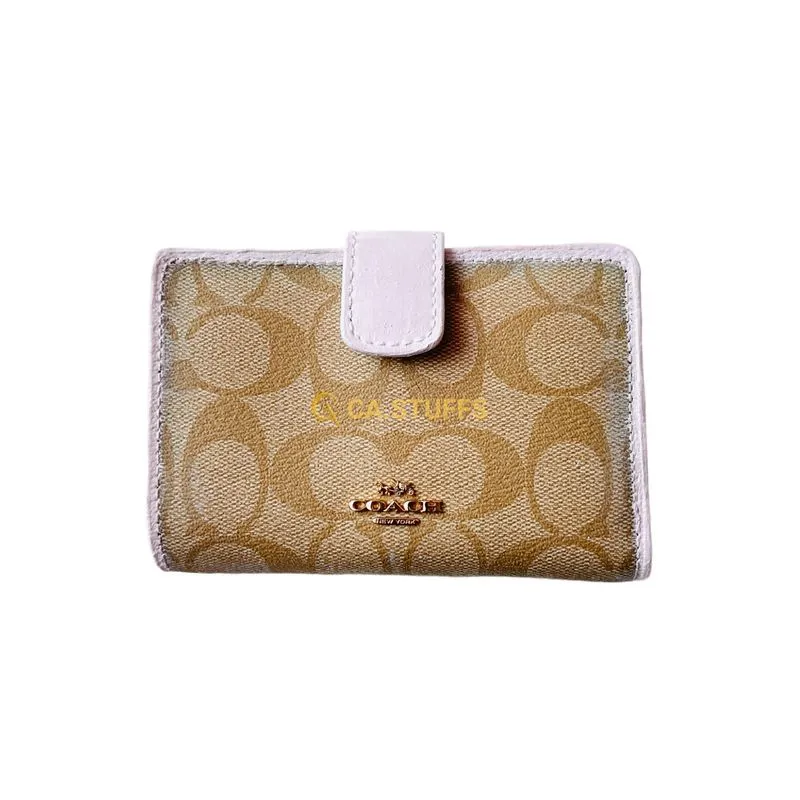 Coach COC Dompet Medium Corner Zip Wallet in Signature Light photo 1