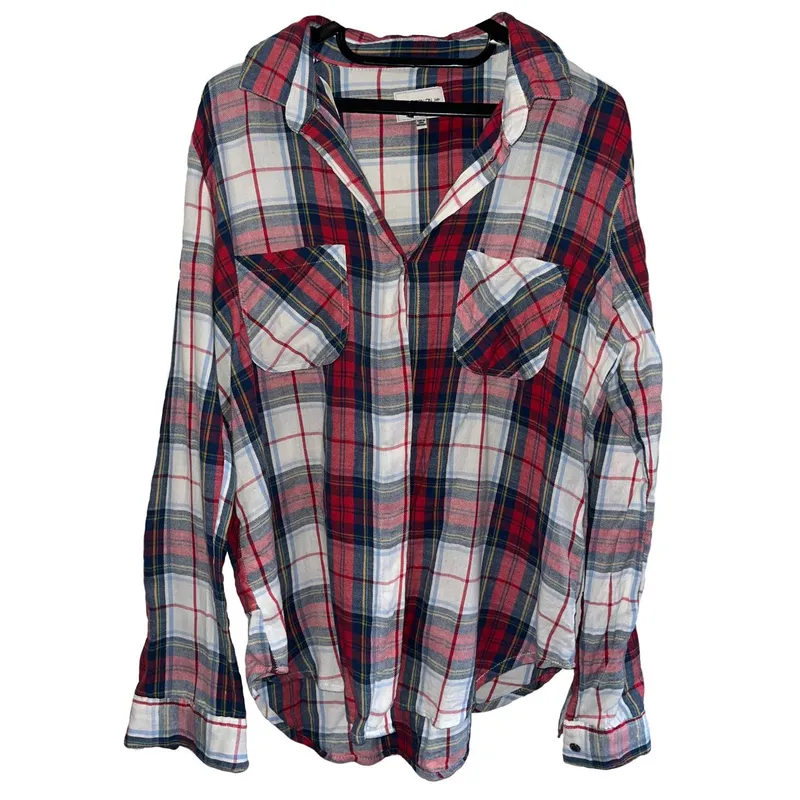 Cotton On Streetwear Casual Fleece Wanita navy red photo 1