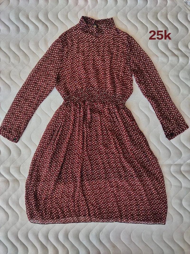 dress maroon  photo 1