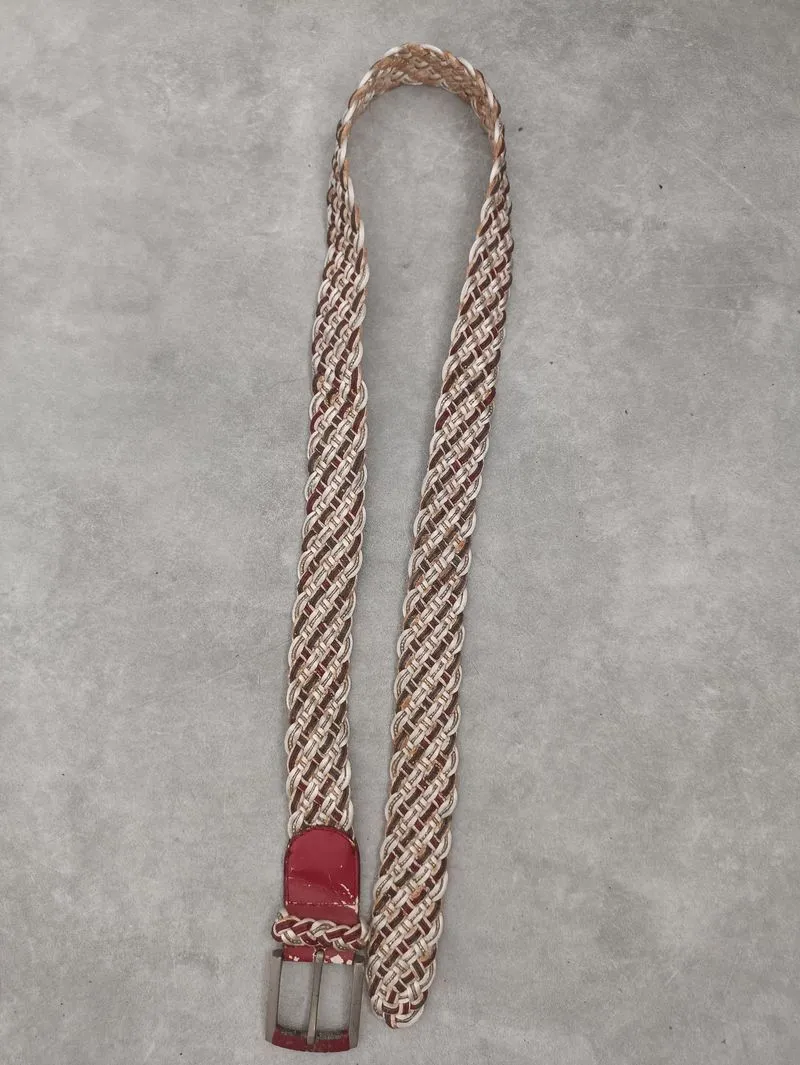 vintage woven belt photo 1