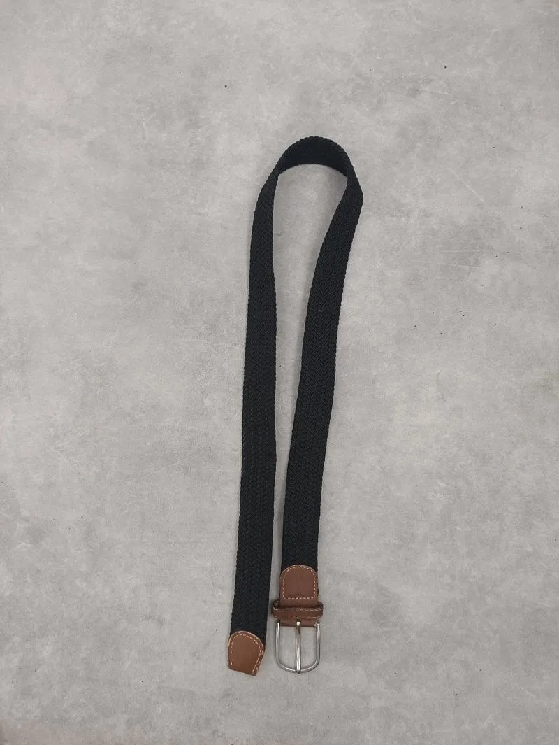 black woven belt  photo 1