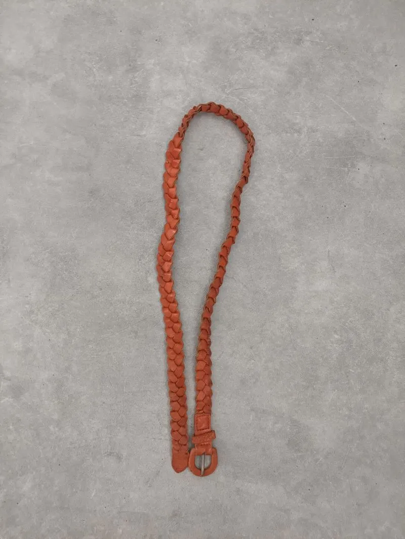 woven orange belt  photo 1