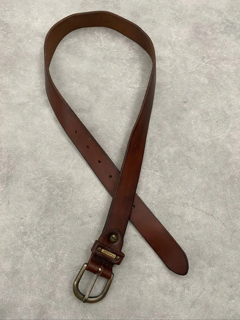 Vintage leather belt photo 1