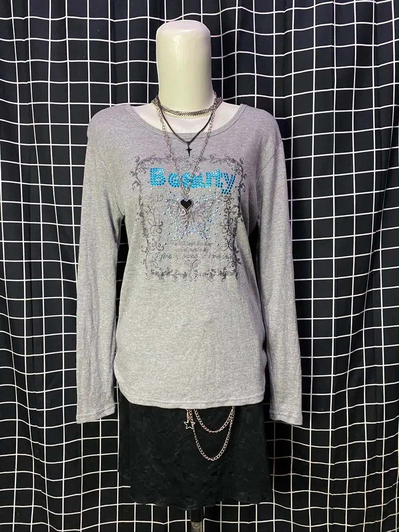 y2k crazy girl long sleeve photo 1