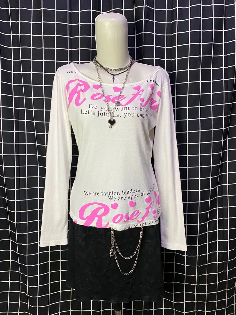 y2k rose fan fan long sleeve photo 1
