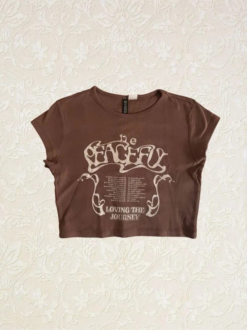 H&M Women’s Brown Crop Top photo 1