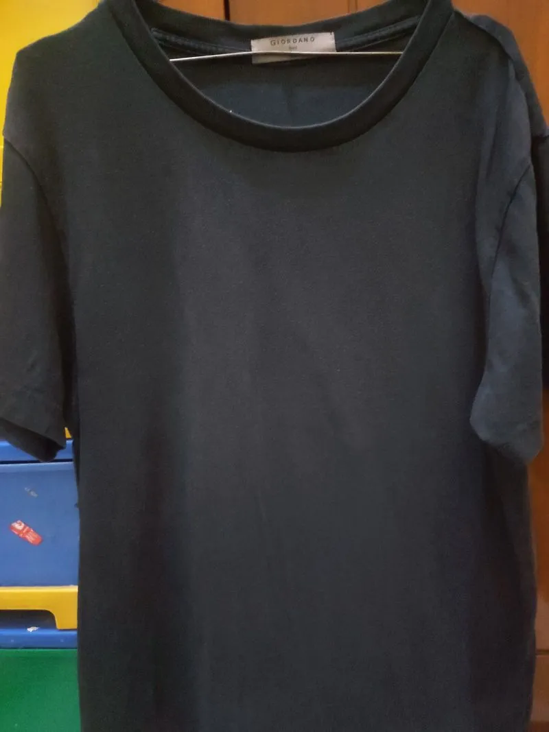 Kaos giordano ori hitam pekat sz L photo 1