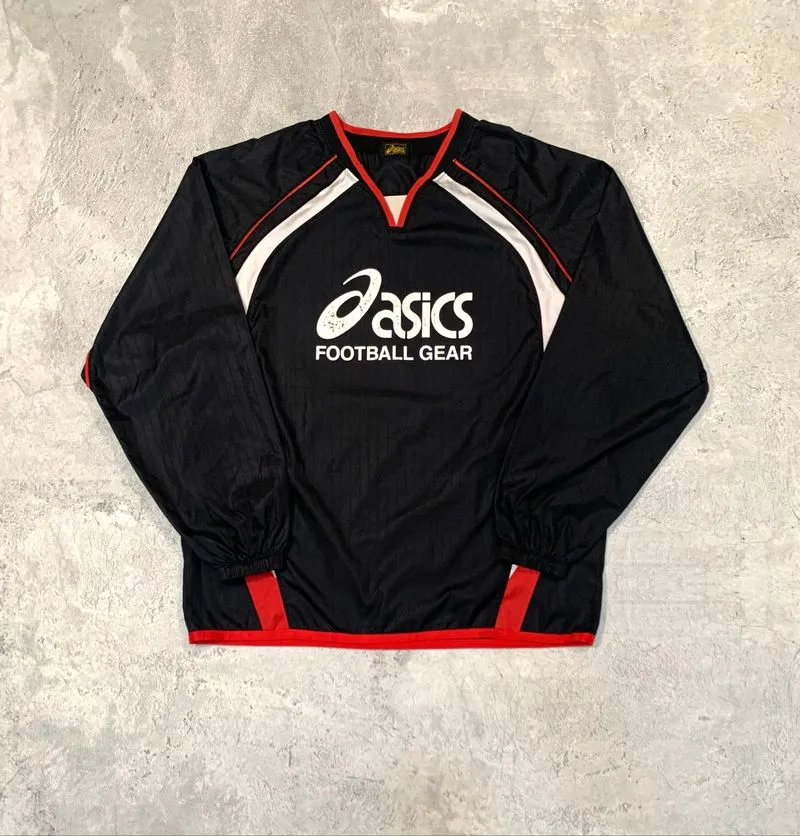 Asics football gear pullover vintage photo 1