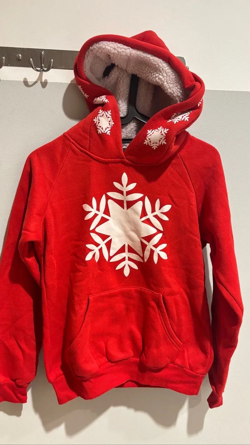 ONLYKISS Winter Red Hoodie  photo 1