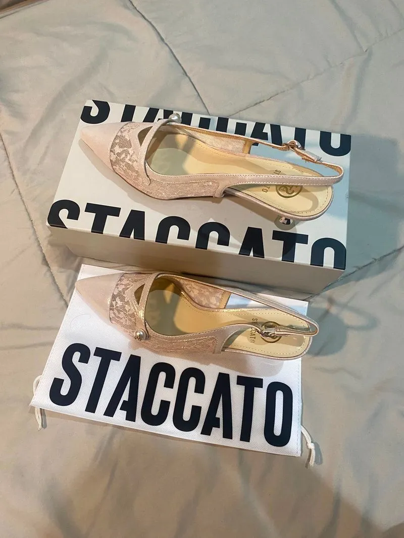 Staccato - Slingback Heels Champagne photo 1
