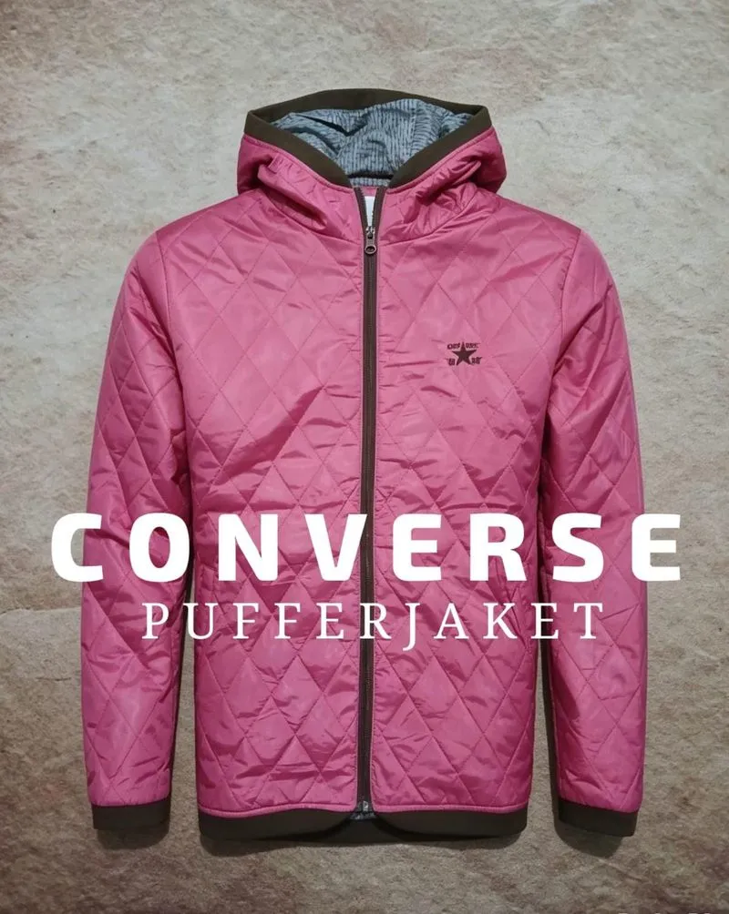 Converse puffer jaket second thrift original photo 1
