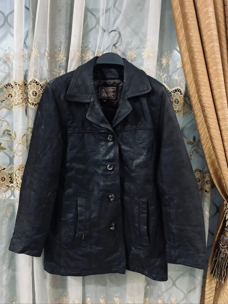Jaket Kulit Semi Coat “Oakwood” Tebal Double Furing Branded  photo 1
