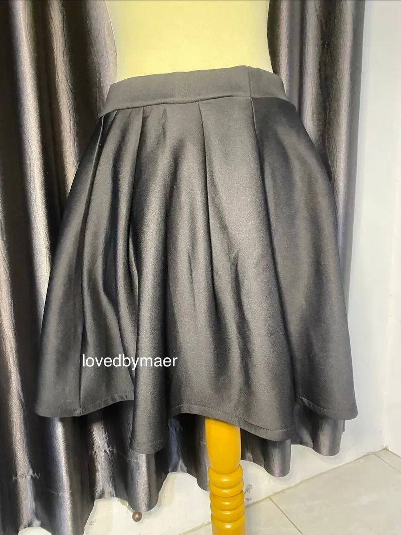 Rok Skirt Hitam Pendek photo 1