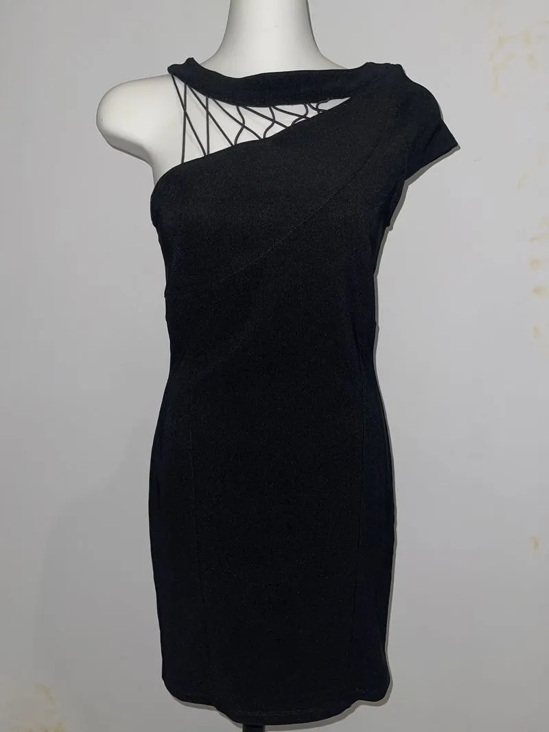 ASOS cutout black body con dress photo 1
