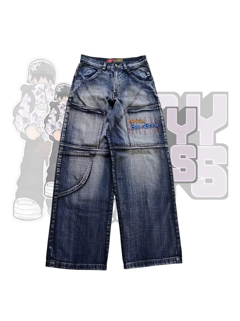 BAGGY BIG POCKET BLACK WASHED photo 1