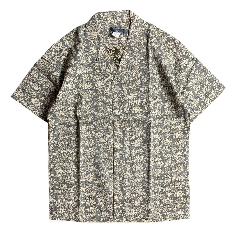 Japanese brand Streetwear Formal shirt Pria tan gray photo 1