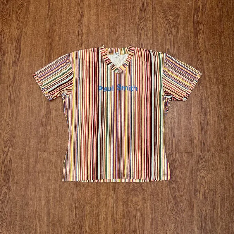 Paul smith rainbow spellout vneck tee photo 1