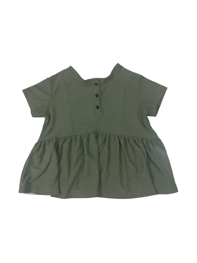 Top green peplum ziel kids photo 1