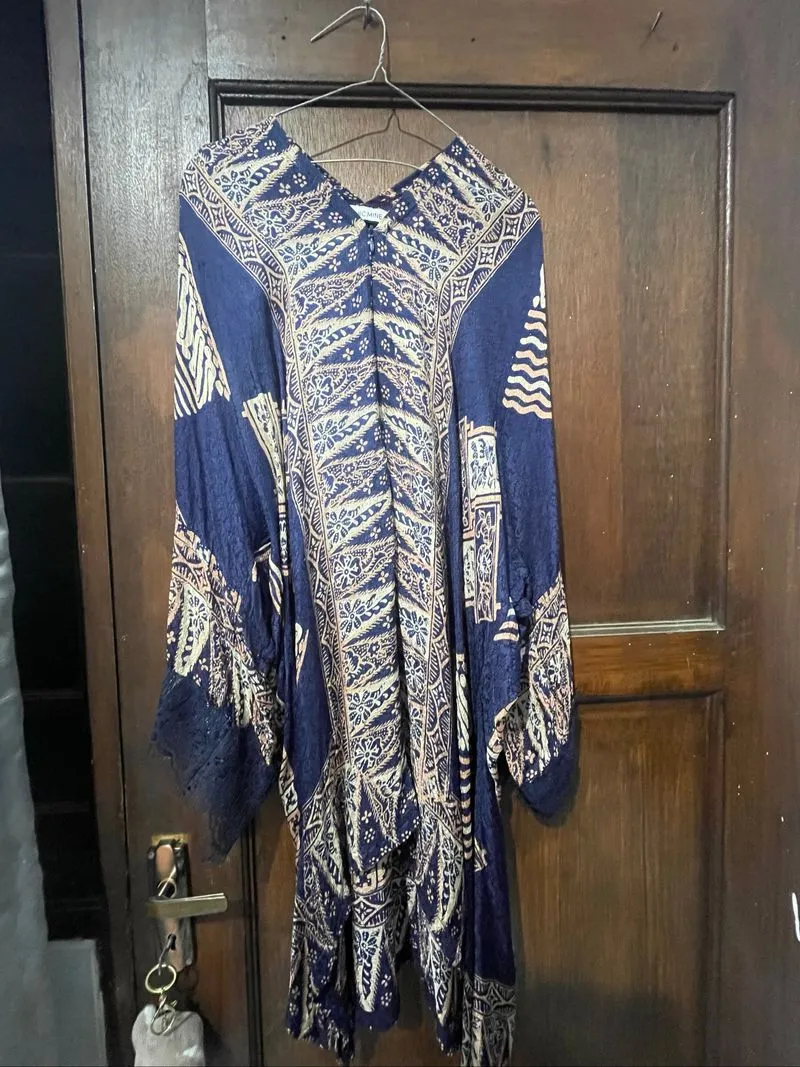 Tunik batik navy  photo 1