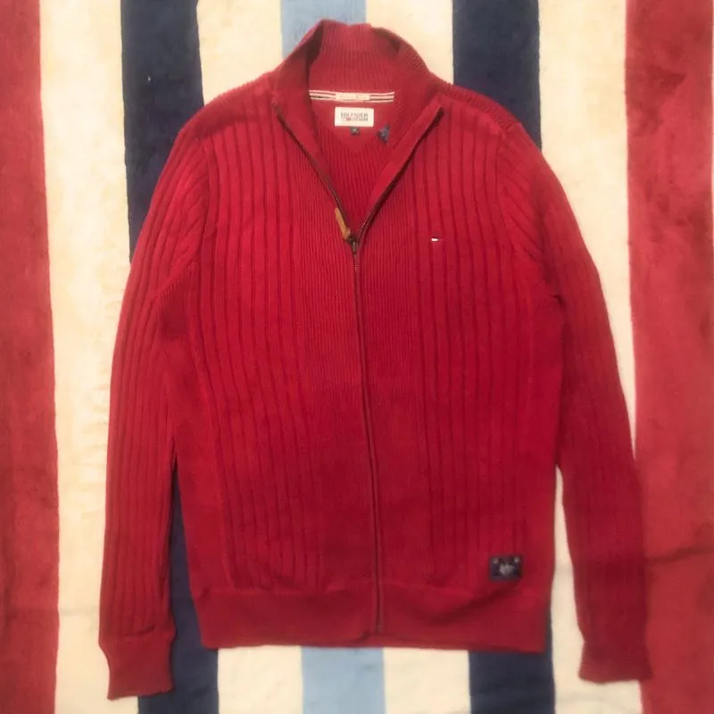 Tommy Hilfiger Full-Zip Ribbed Knit Sweater photo 1