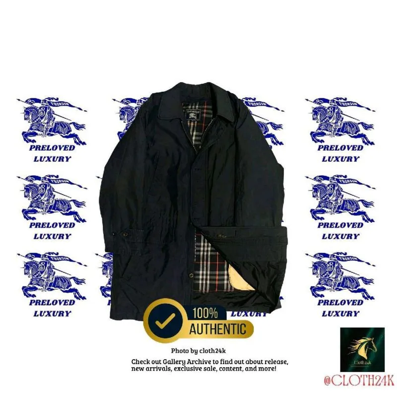 Burberry jaket coat harrington nova check second brand brand photo 1